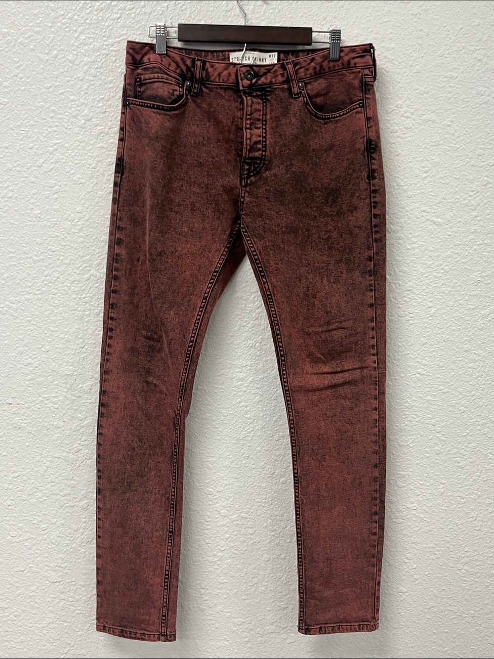 Topman Skinny Jeans in Rust Wash
#1153